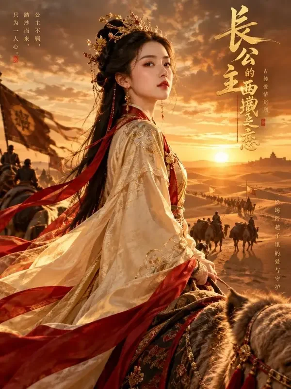 花轿错抬，我成废王掌心宠剧集封面，古装男女与红色花轿